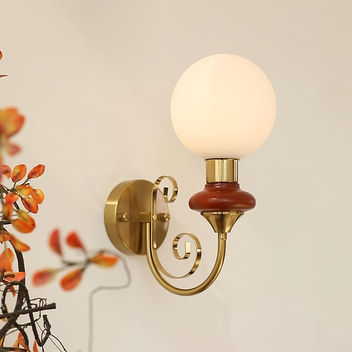 Bela Premium Noordse kunst glazen wandlamp