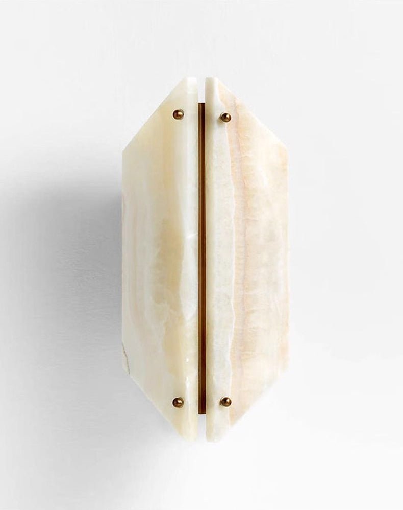 Zynx modern Wit Alabaste Crest Wandlamp