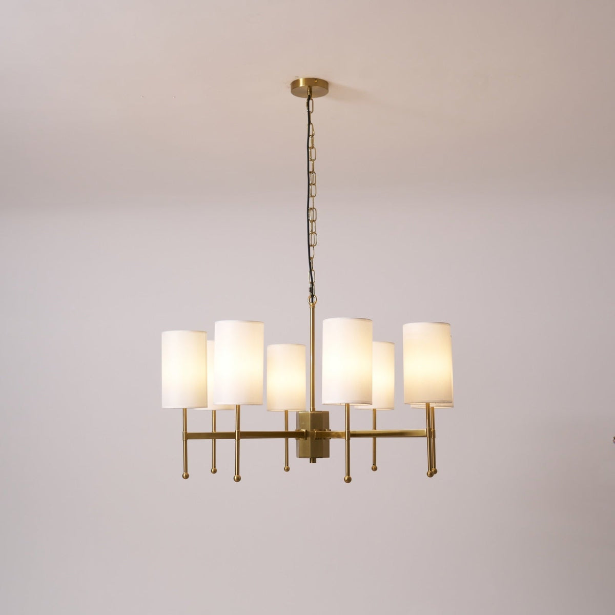 Ulcarisra Traditionele Vintage Kroonluchter van messing met Stoffen