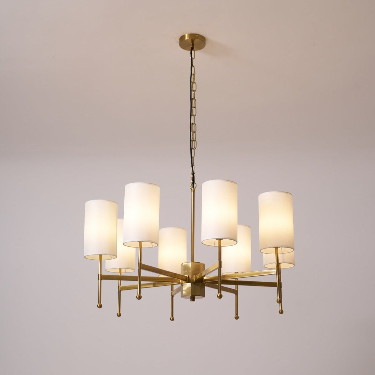 Ulcarisra Traditionele Vintage Kroonluchter van messing met Stoffen