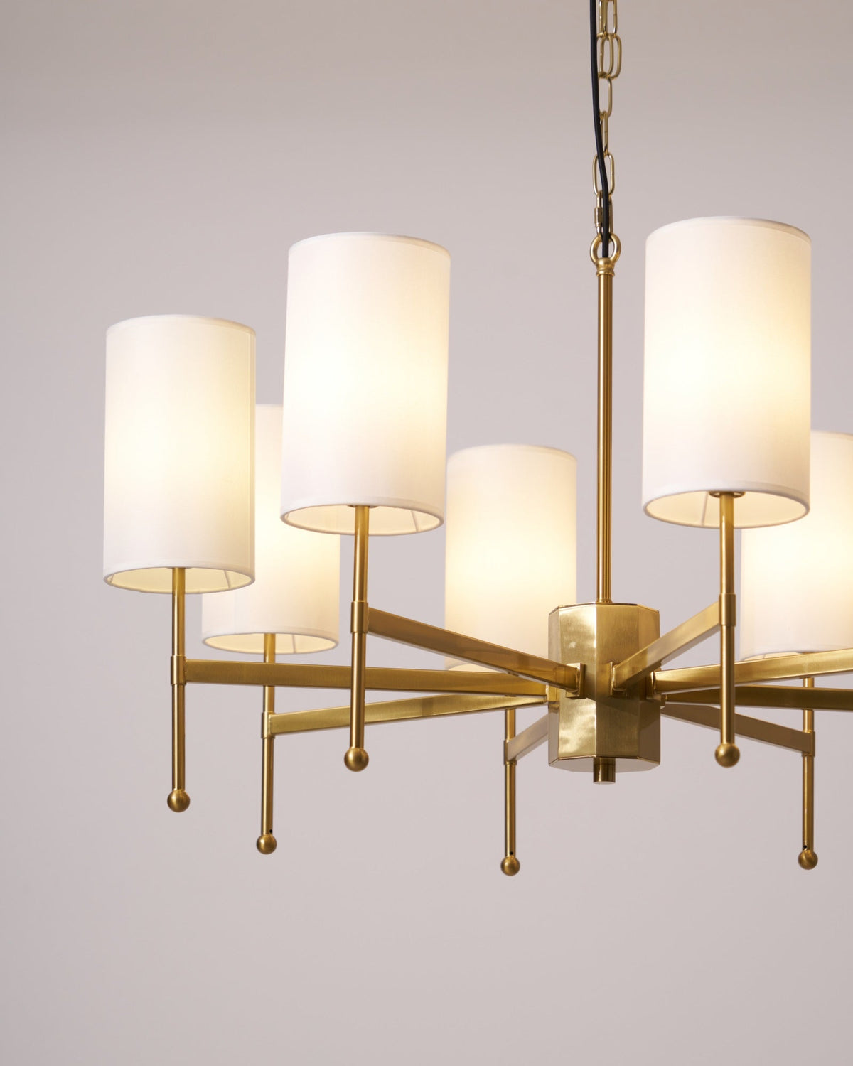 Ulcarisra Traditionele Vintage Kroonluchter van messing met Stoffen