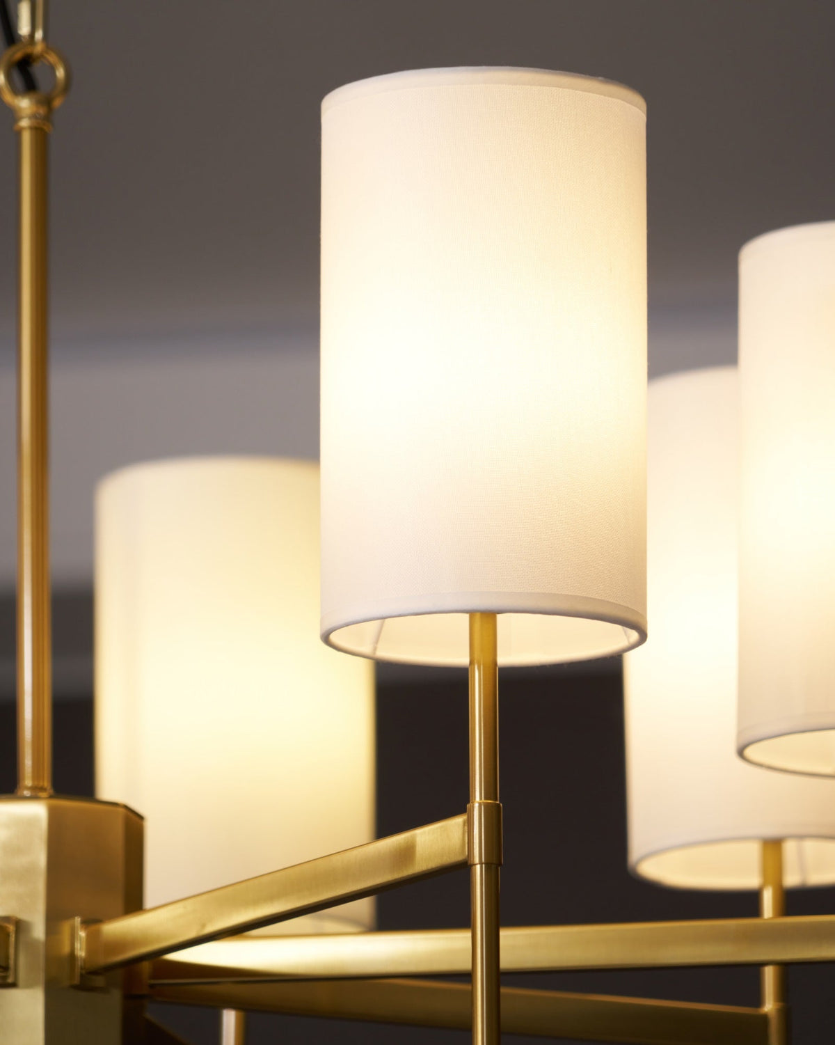 Ulcarisra Traditionele Vintage Kroonluchter van messing met Stoffen