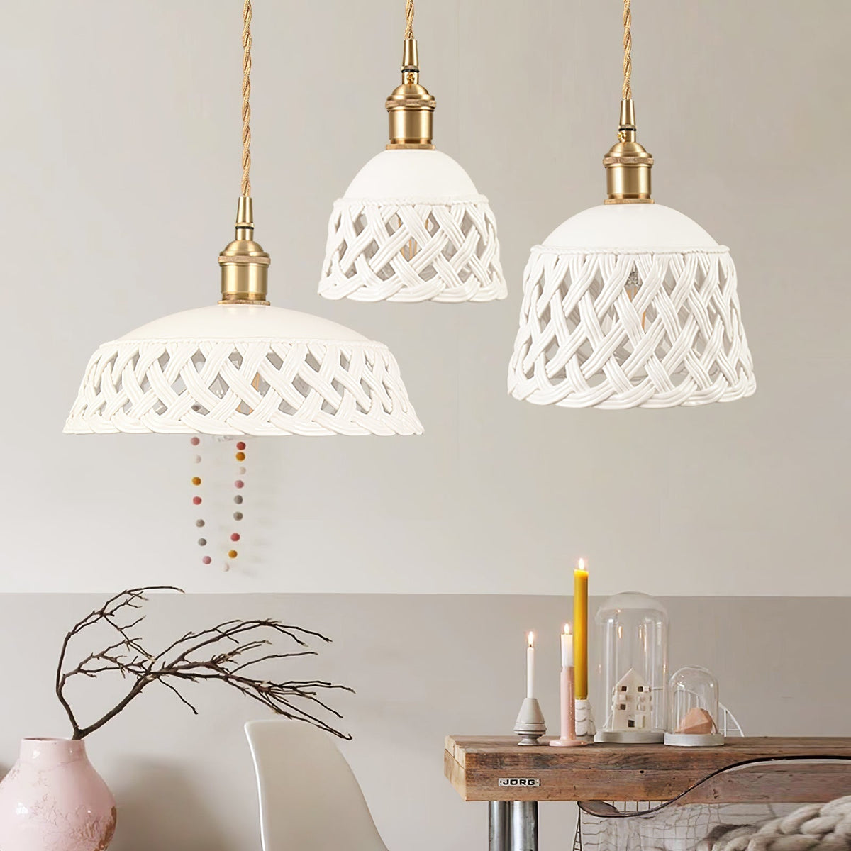 Eliielle keramische Cozy hanglamp