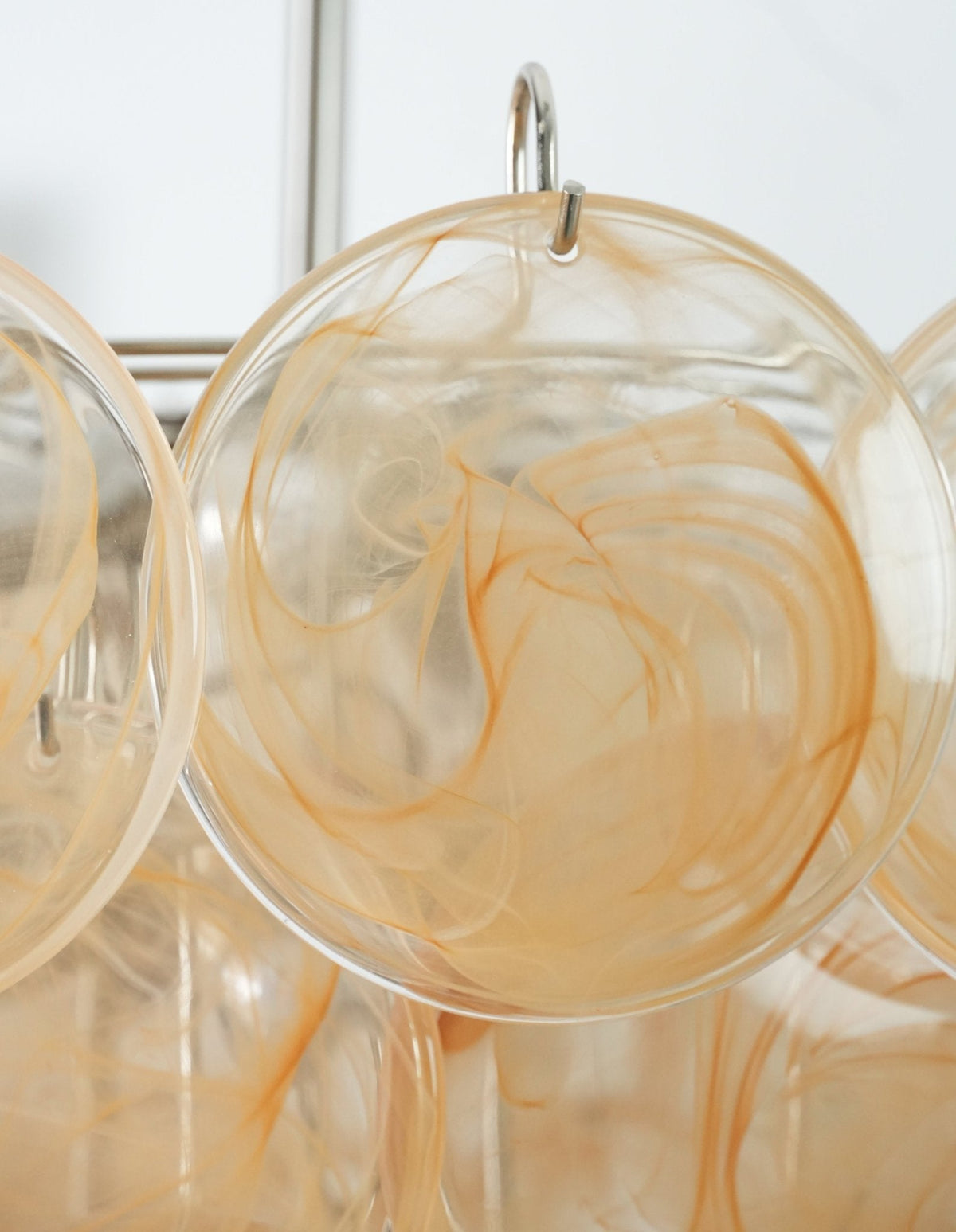 Celisira Murano Disc Kroonluchter van glas Klassiek Oranje