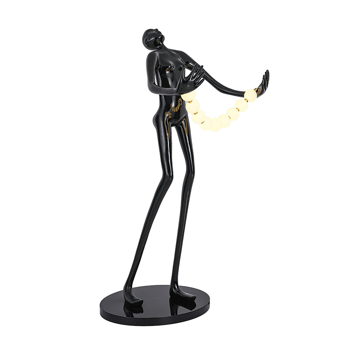 Orbit Beaded Sculptural vloerlamp