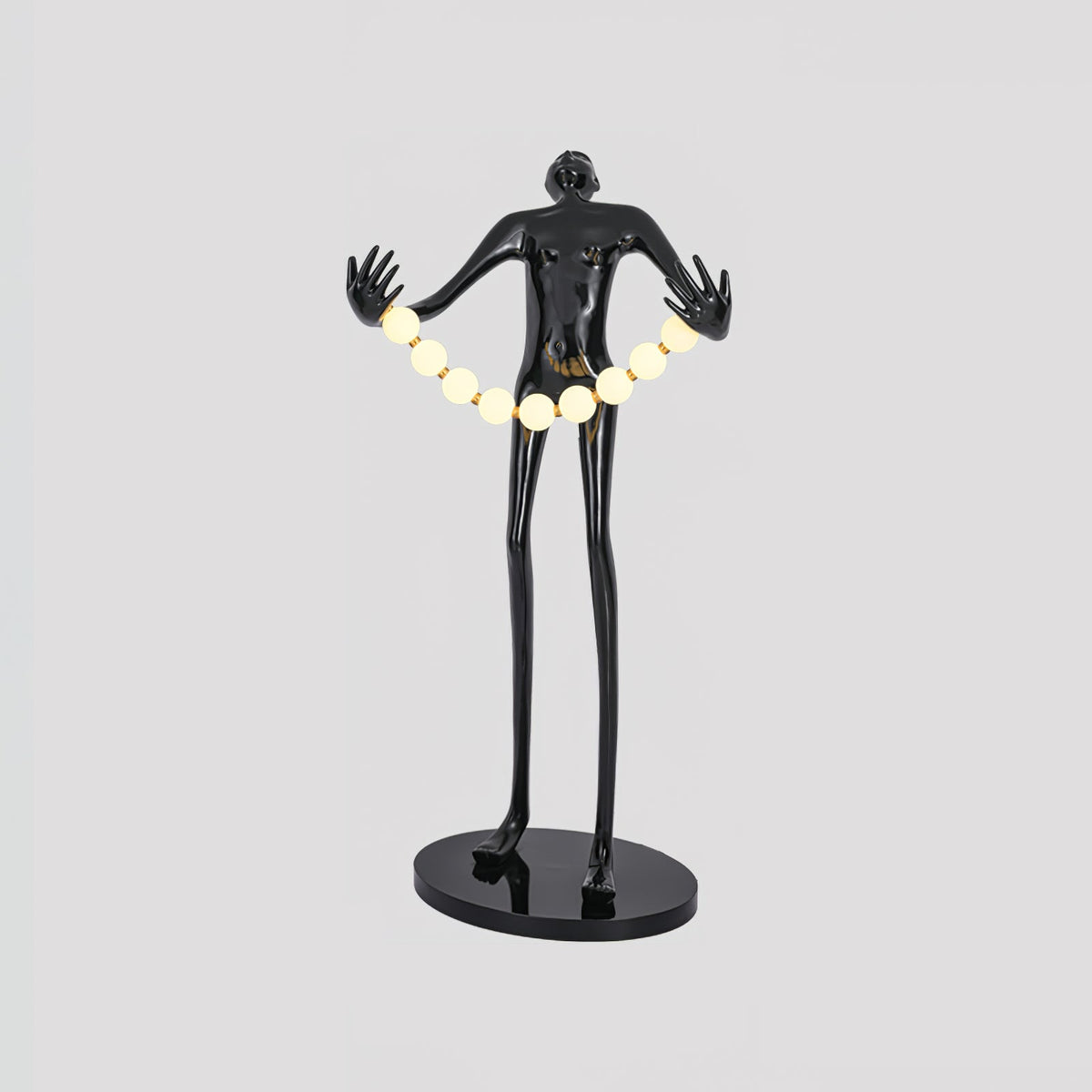 Orbit Beaded Sculptural vloerlamp