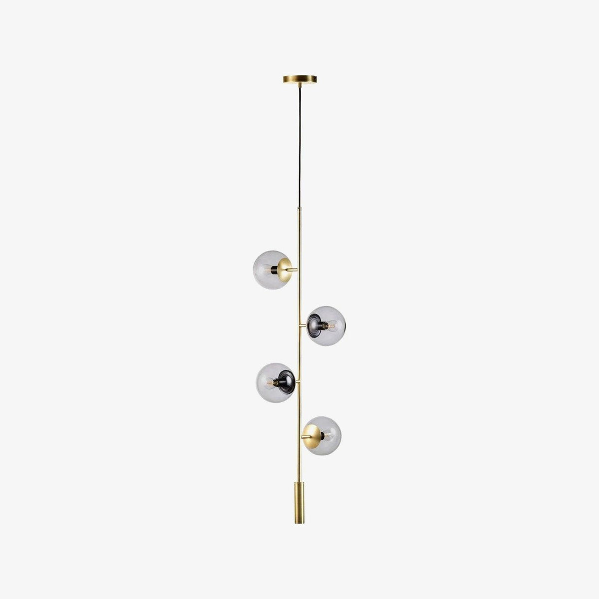 Erevia Moderne hanglamp van messing met glas