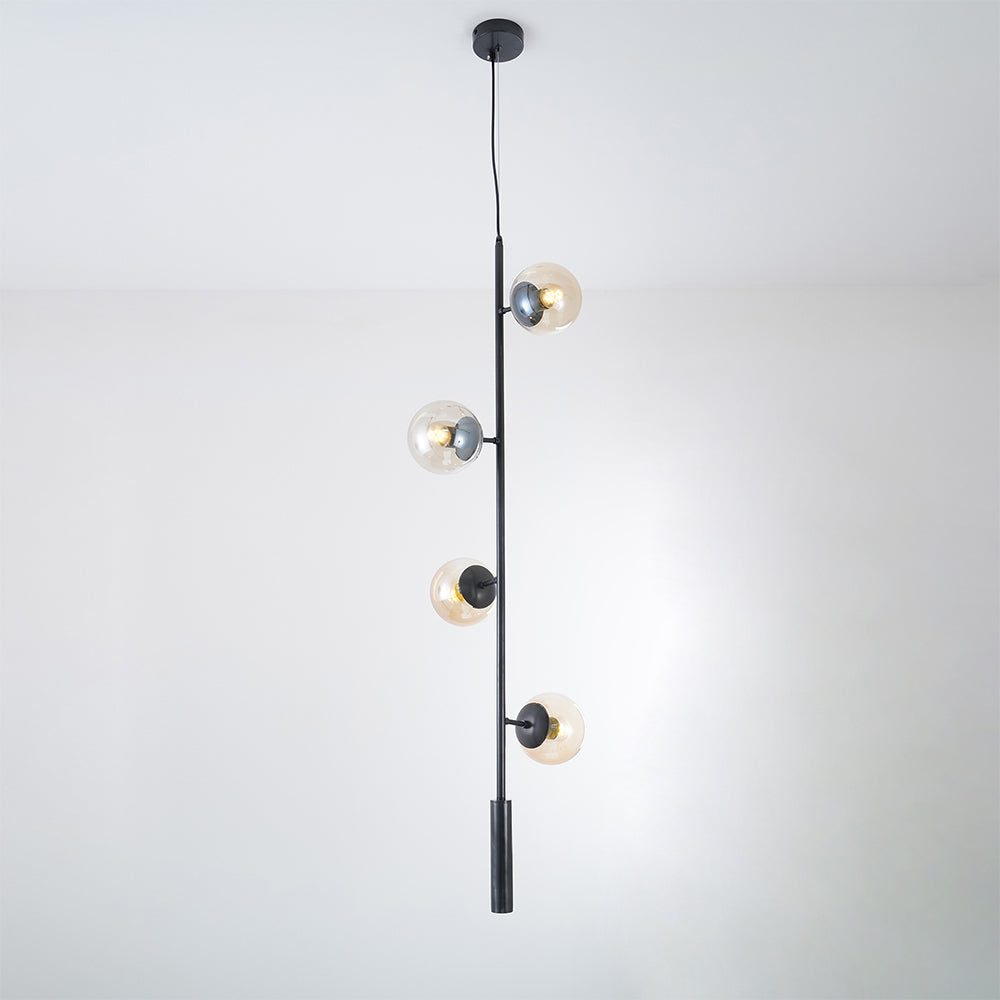 Erevia Moderne hanglamp van messing met glas