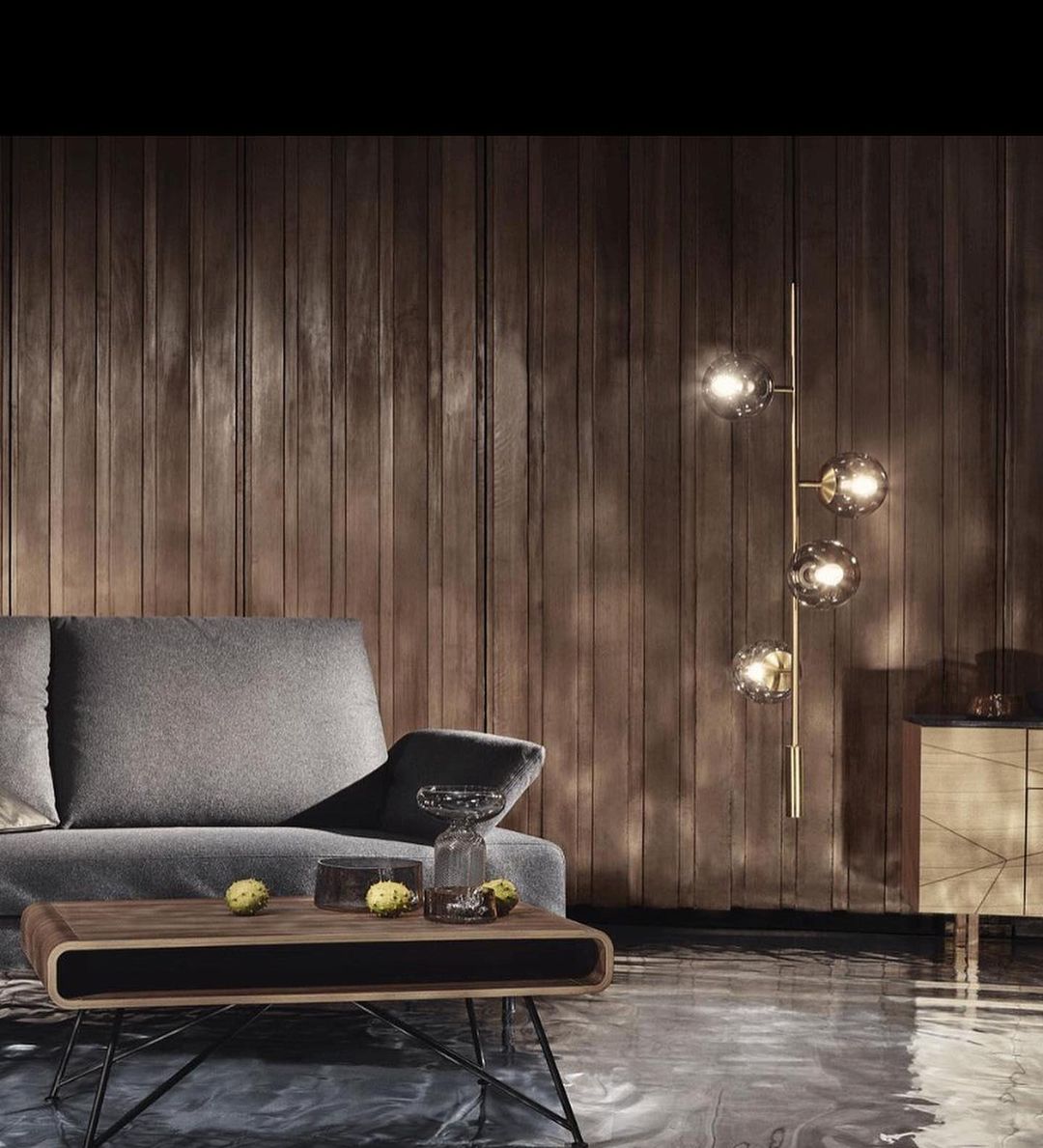 Erevia Moderne hanglamp van messing met glas