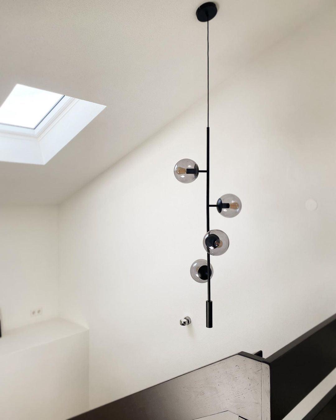 Erevia Moderne hanglamp van messing met glas