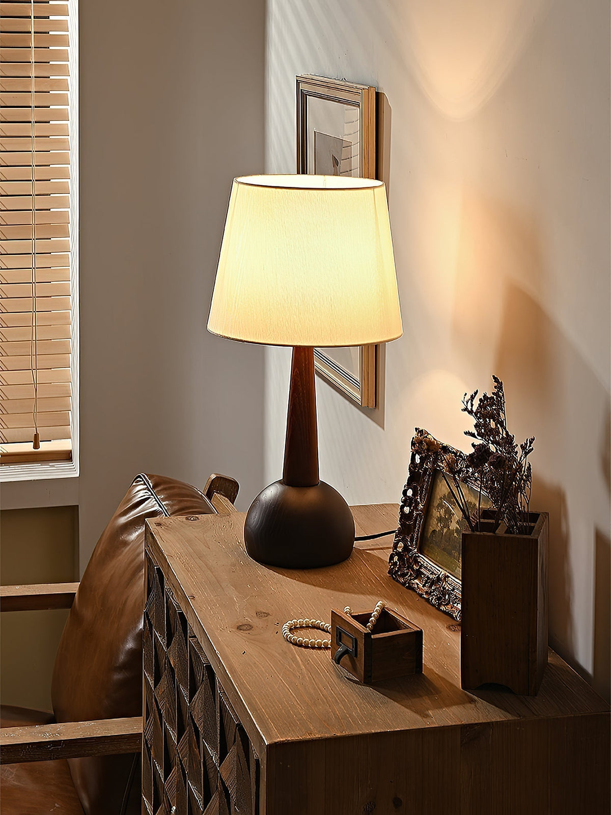 Sylivise minimalistisch houten tafellamp