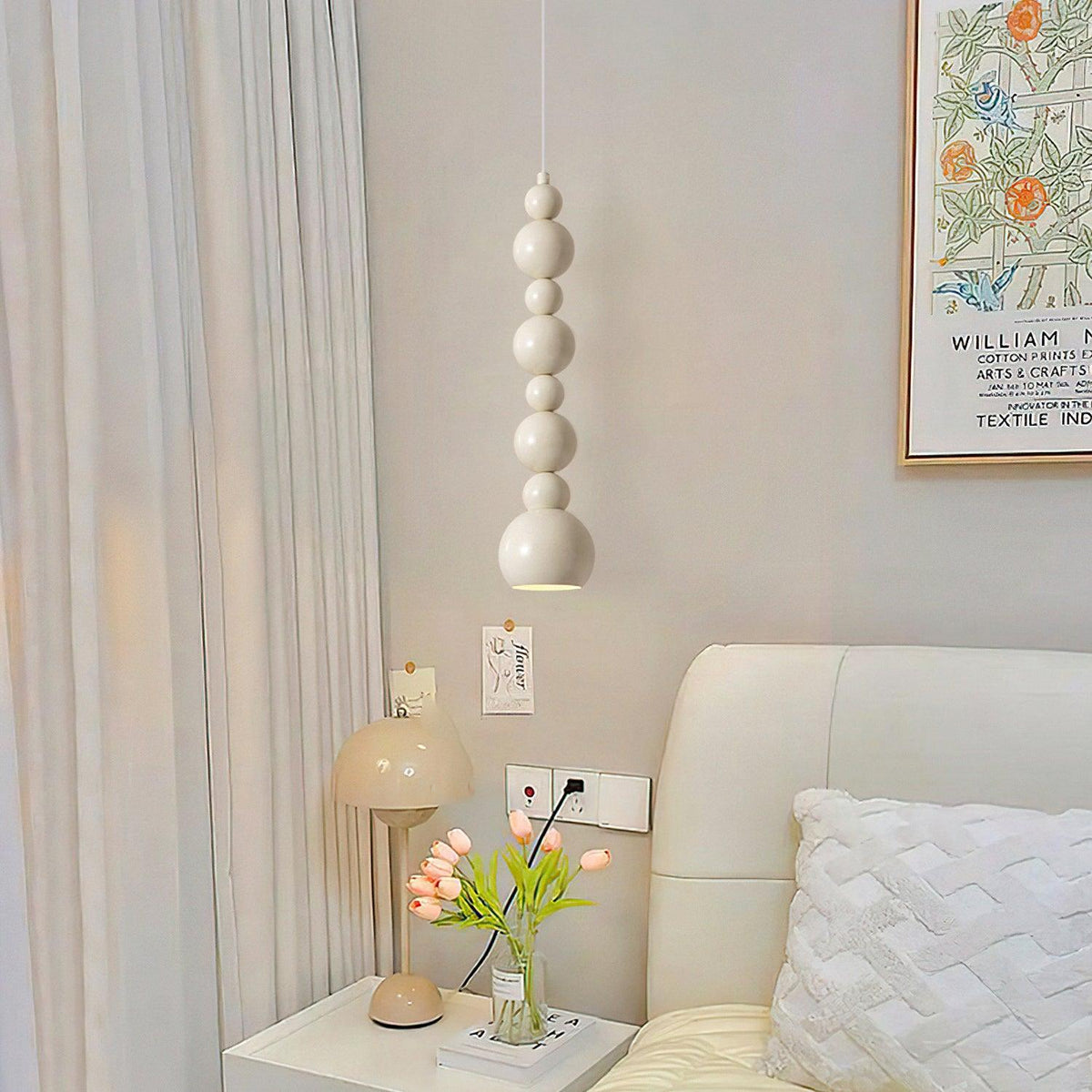 Slenao beige artistieke hanglamp