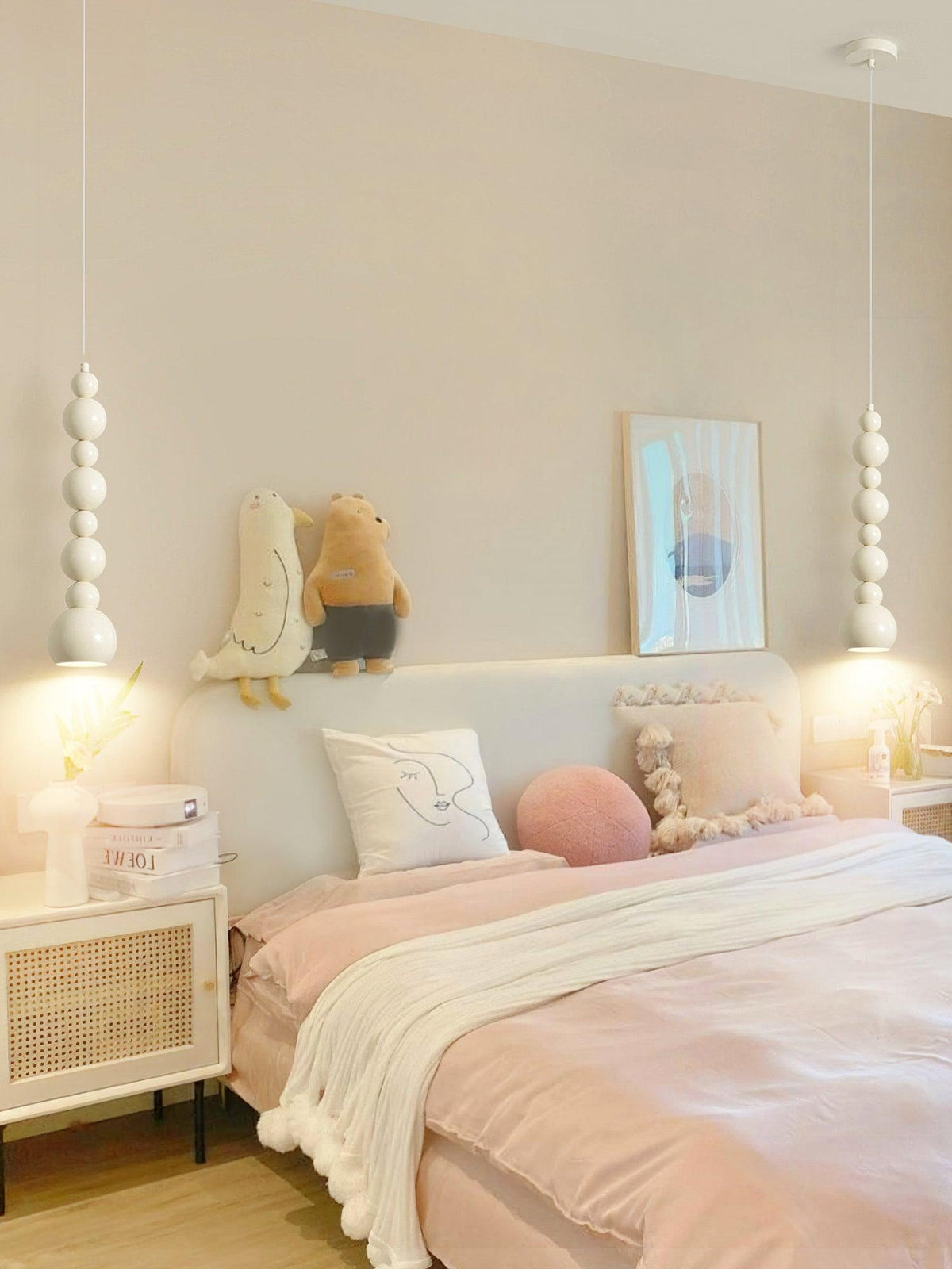 Slenao beige artistieke hanglamp