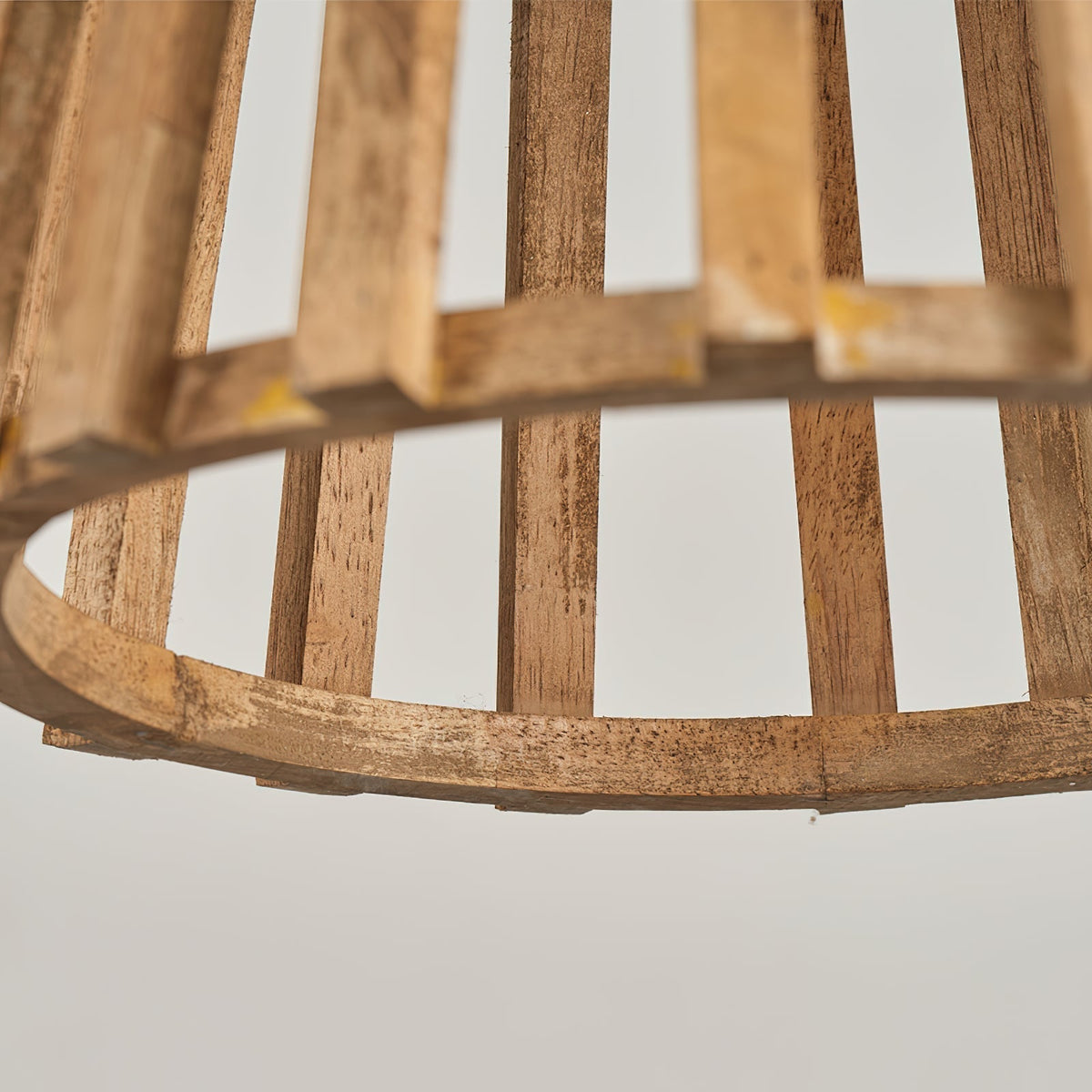 Avsolel houten hanglamp