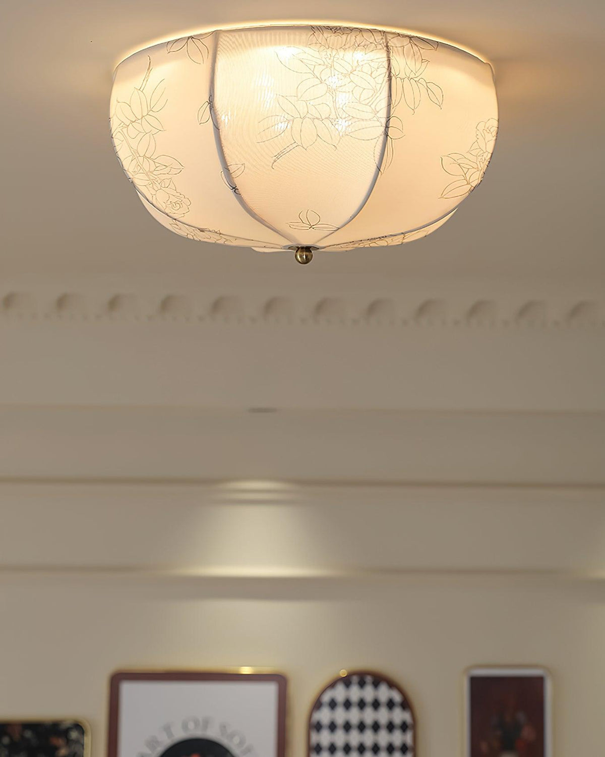 Ryls Premium Noordse kunst stoffen plafondlamp