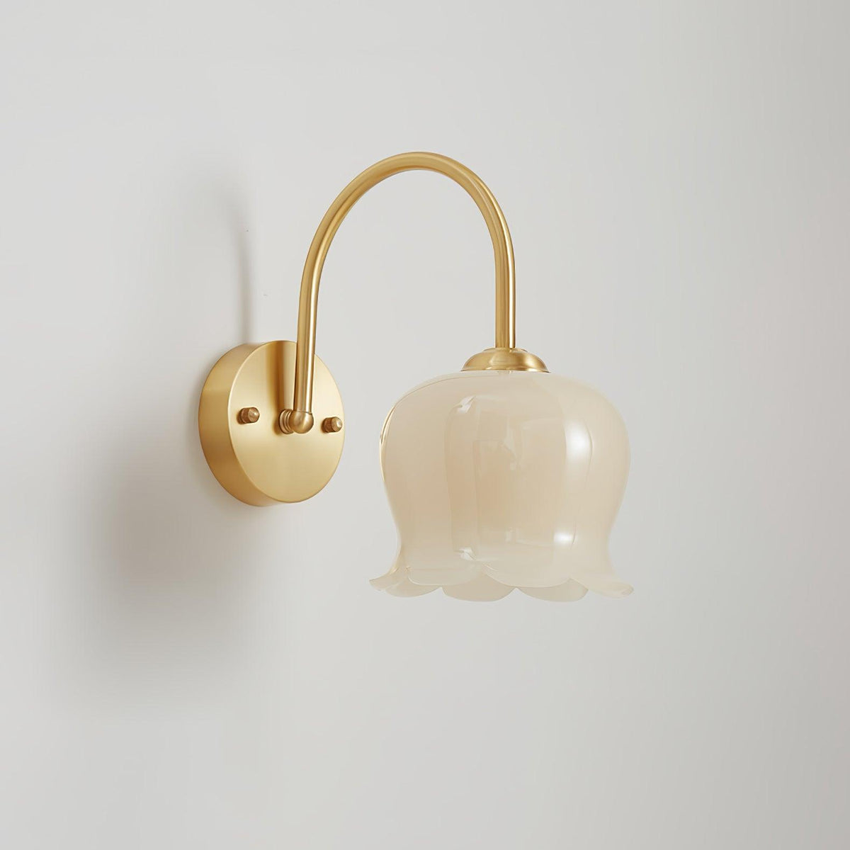 Avcarora Premium Noordse kunst messing glas wandlamp