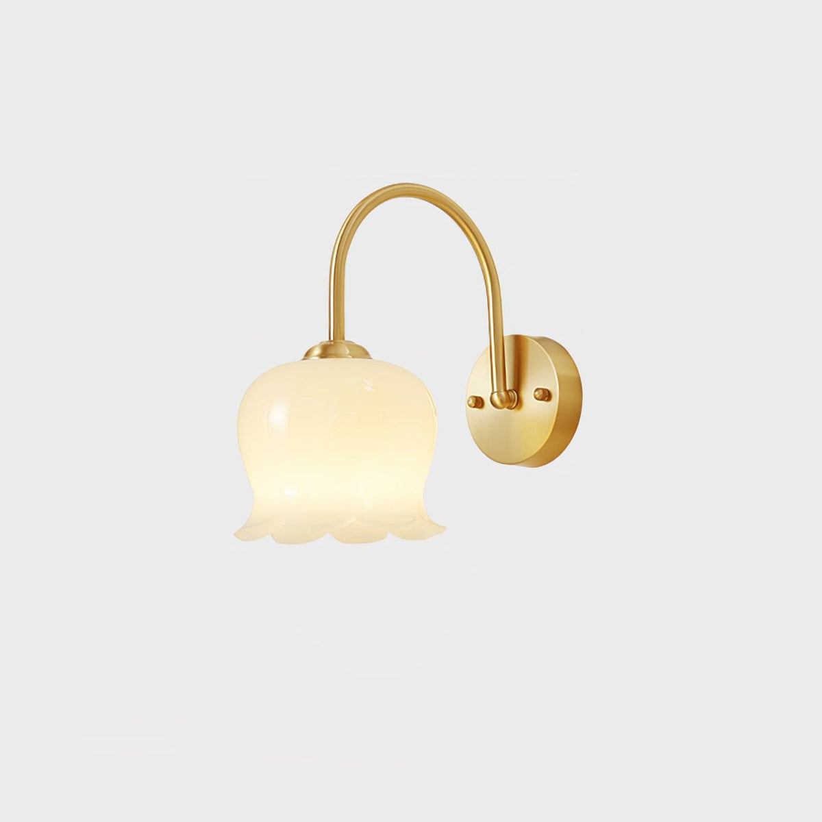 Avcarora Premium Noordse kunst messing glas wandlamp