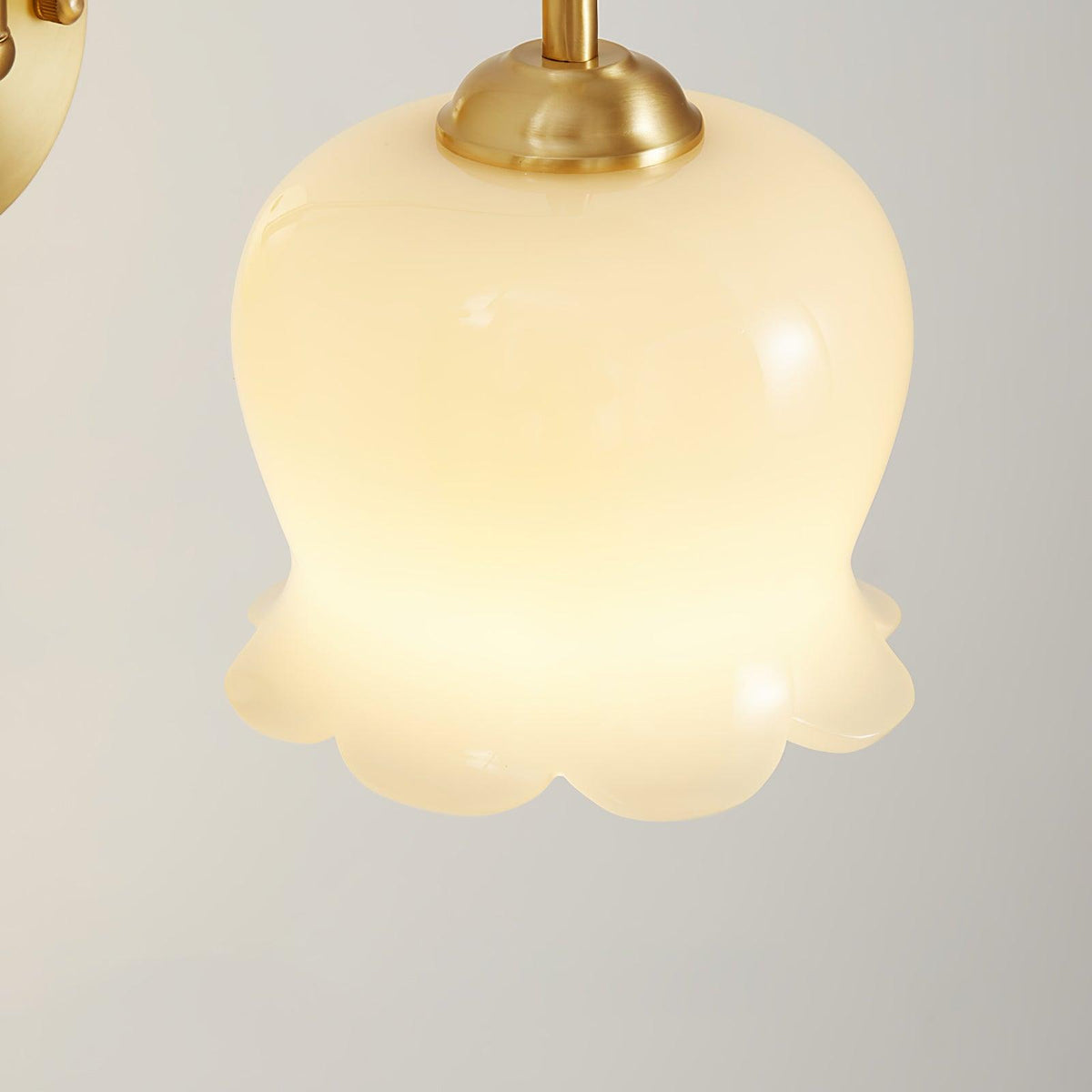 Avcarora Premium Noordse kunst messing glas wandlamp