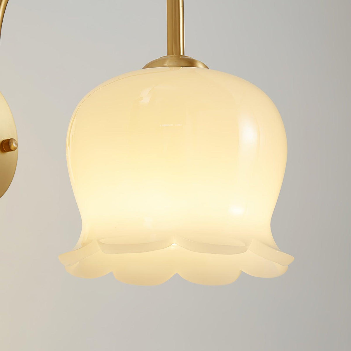 Avcarora Premium Noordse kunst messing glas wandlamp