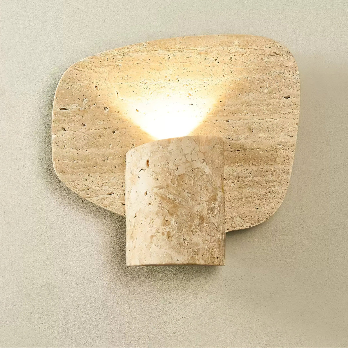 Bryke Travertin cilinder Wandlamp