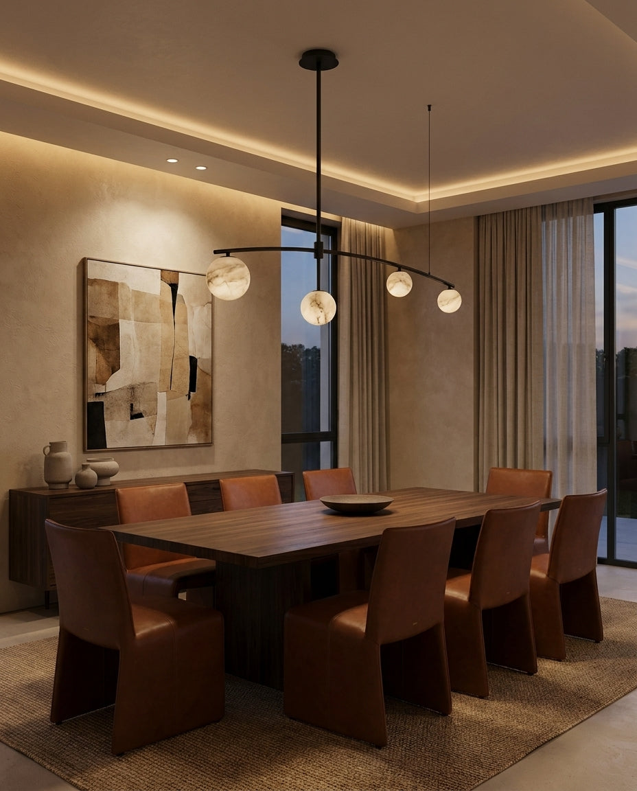 Eastvale8 Albasten Kroonluchter