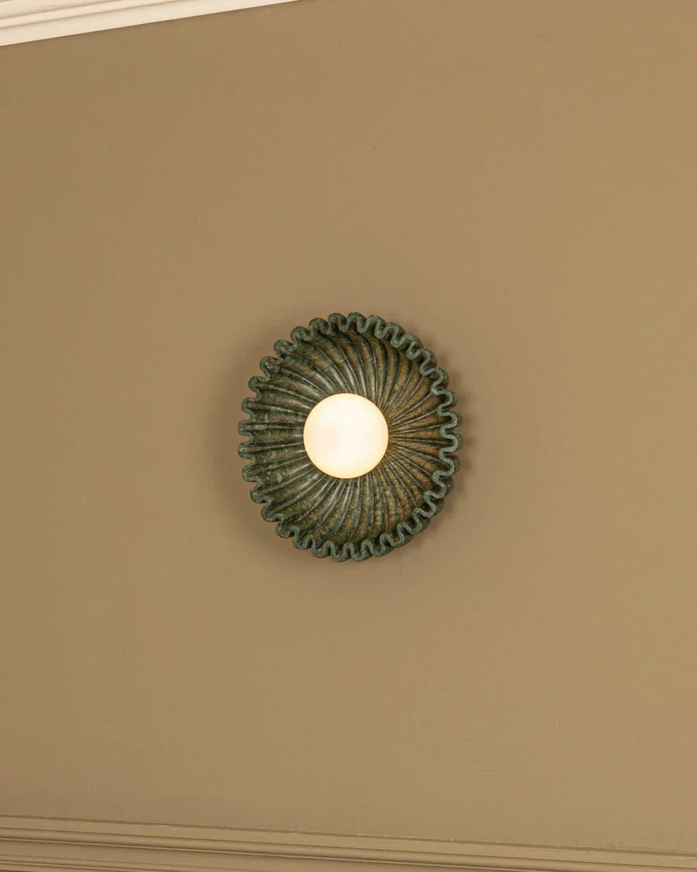 Elif Ongebruikelijk Ronde Marmer Glas Wandlamp Slaapkamer Eetkamer