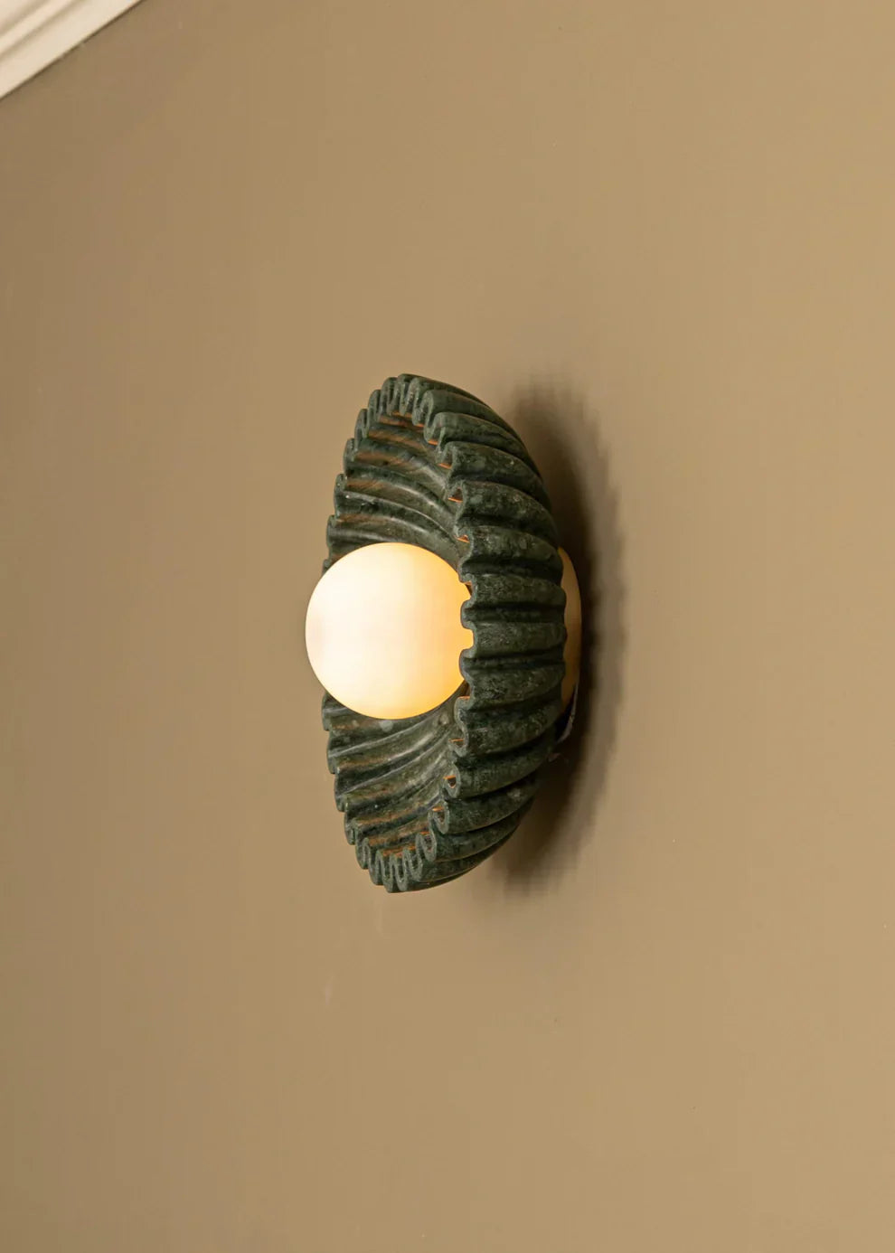 Elif Ongebruikelijk Ronde Marmer Glas Wandlamp Slaapkamer Eetkamer