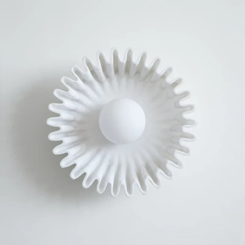 Elif Ongebruikelijk Ronde Marmer Glas Wandlamp Slaapkamer Eetkamer