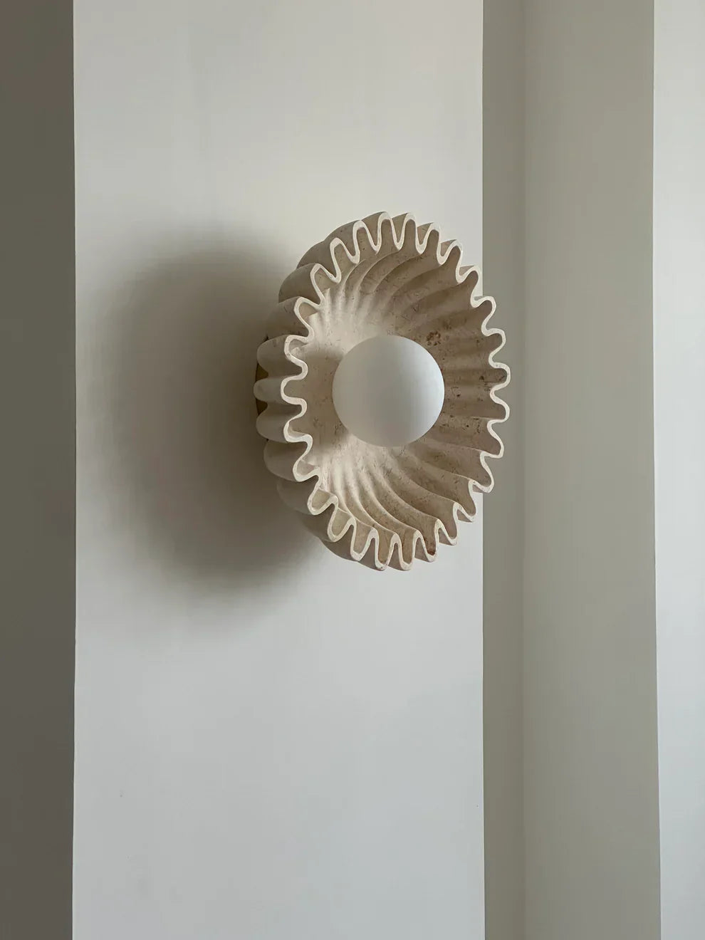 Elif Ongebruikelijk Ronde Marmer Glas Wandlamp Slaapkamer Eetkamer