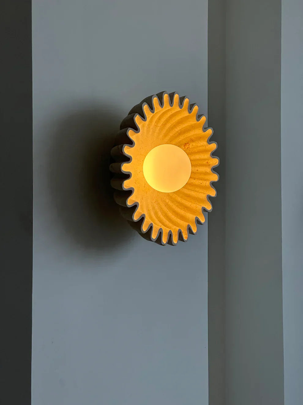 Elif Ongebruikelijk Ronde Marmer Glas Wandlamp Slaapkamer Eetkamer