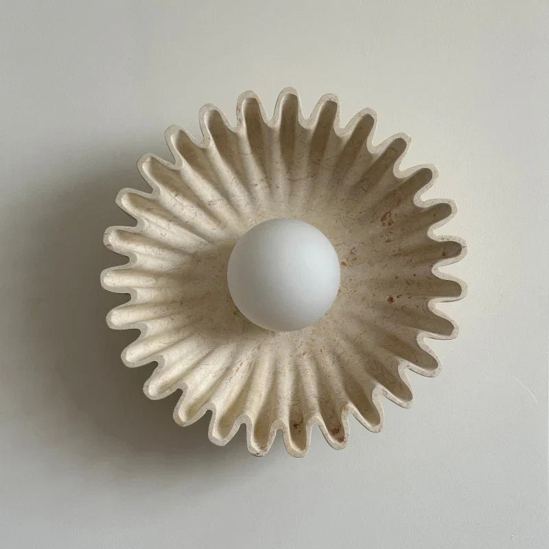 Elif Ongebruikelijk Ronde Marmer Glas Wandlamp Slaapkamer Eetkamer