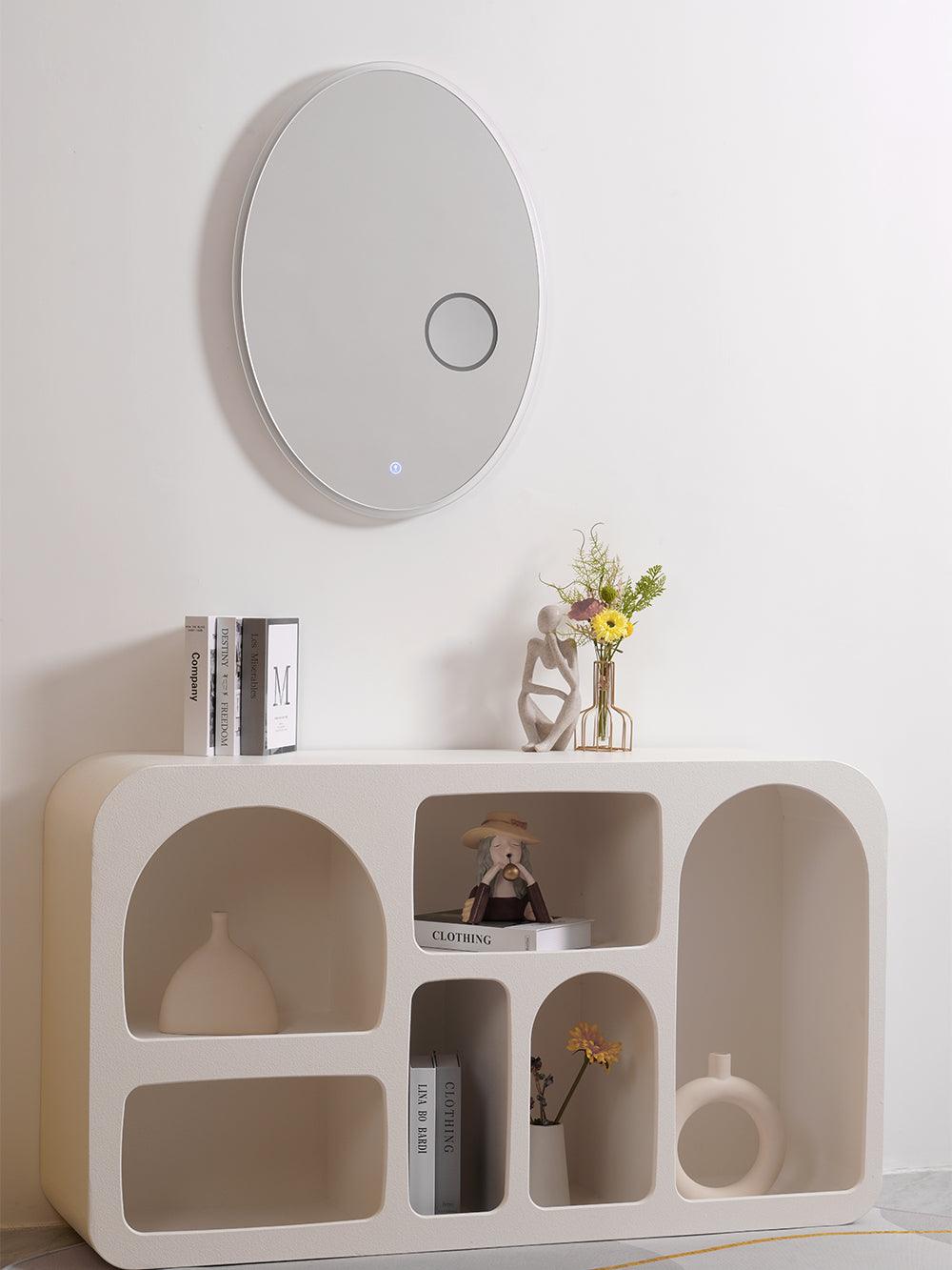 Ovariel Oval Mirror Plastic wandlamp