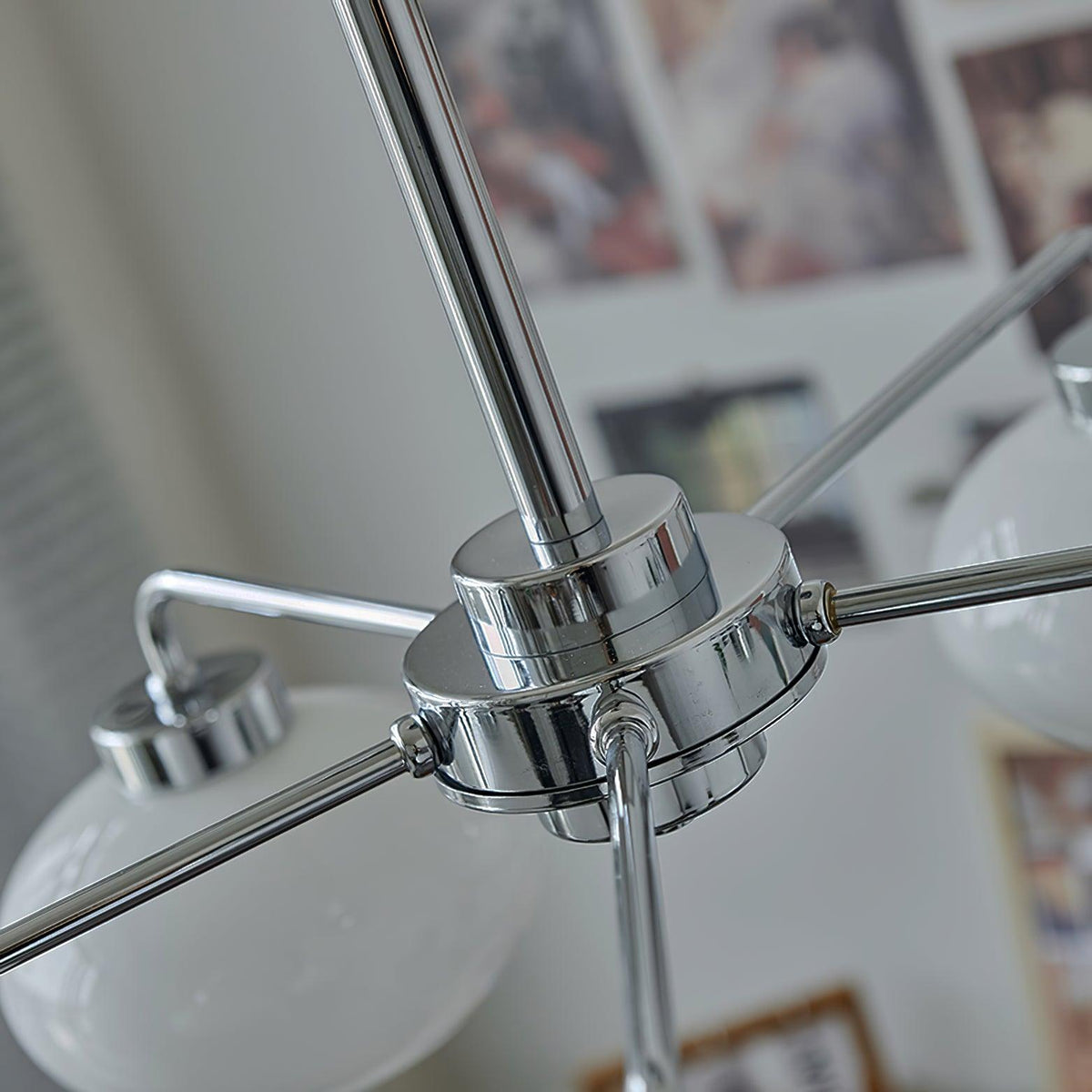 Liorenira Kroonluchter glas chroom Geometrisch Retro