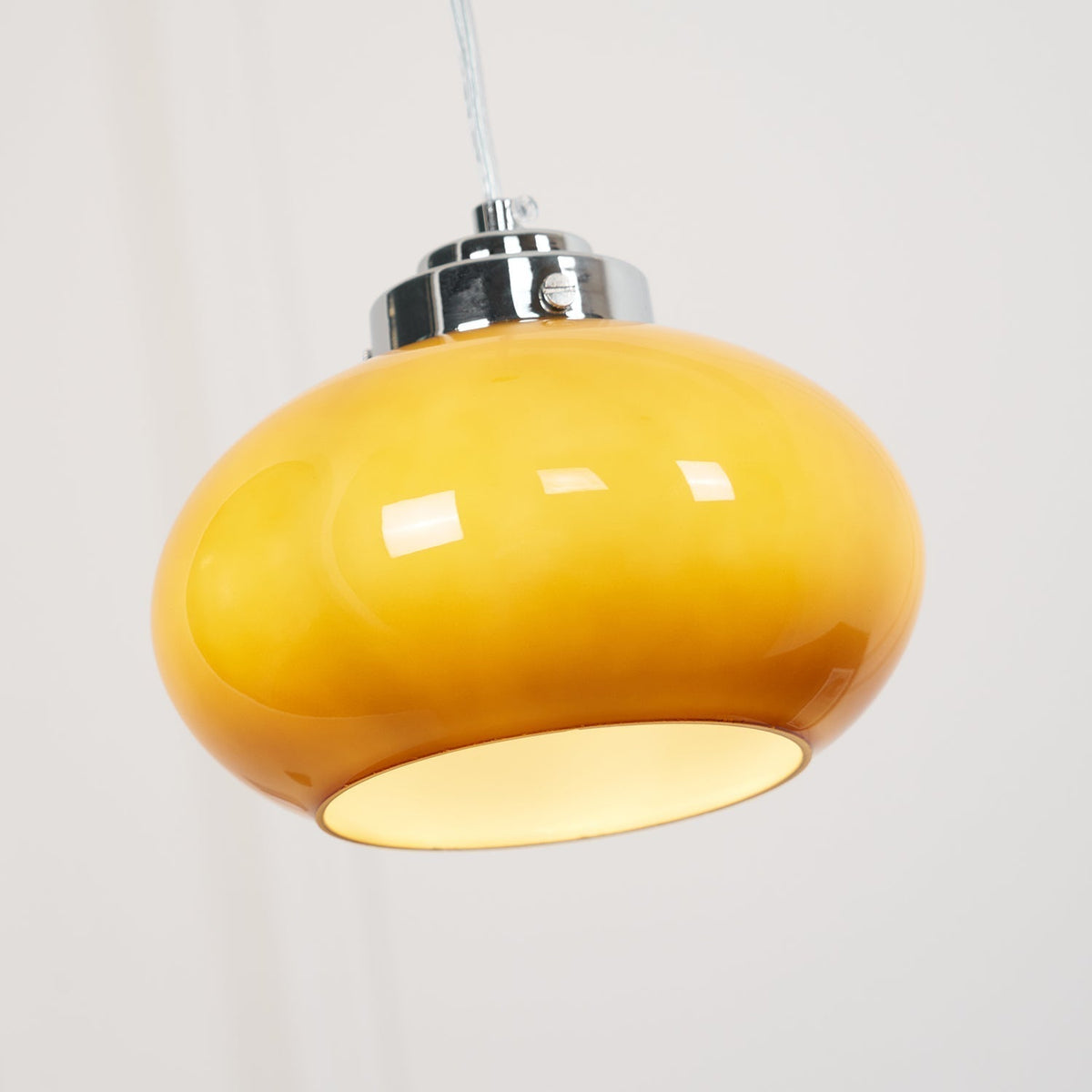 Tavira Retro hanglamp met oranje glas