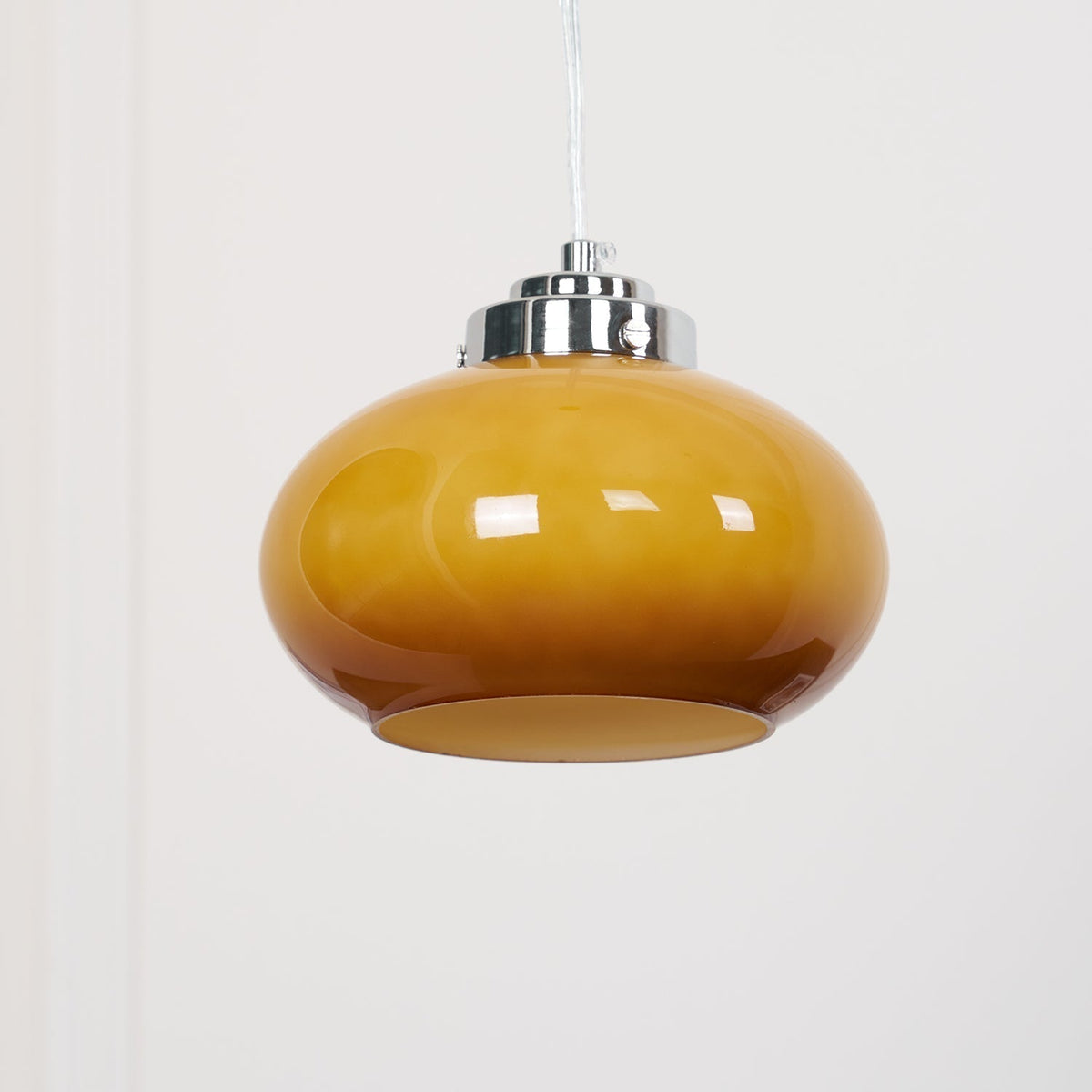 Tavira Retro hanglamp met oranje glas