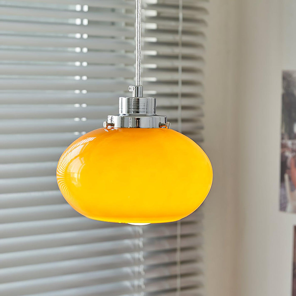 Tavira Retro hanglamp met oranje glas