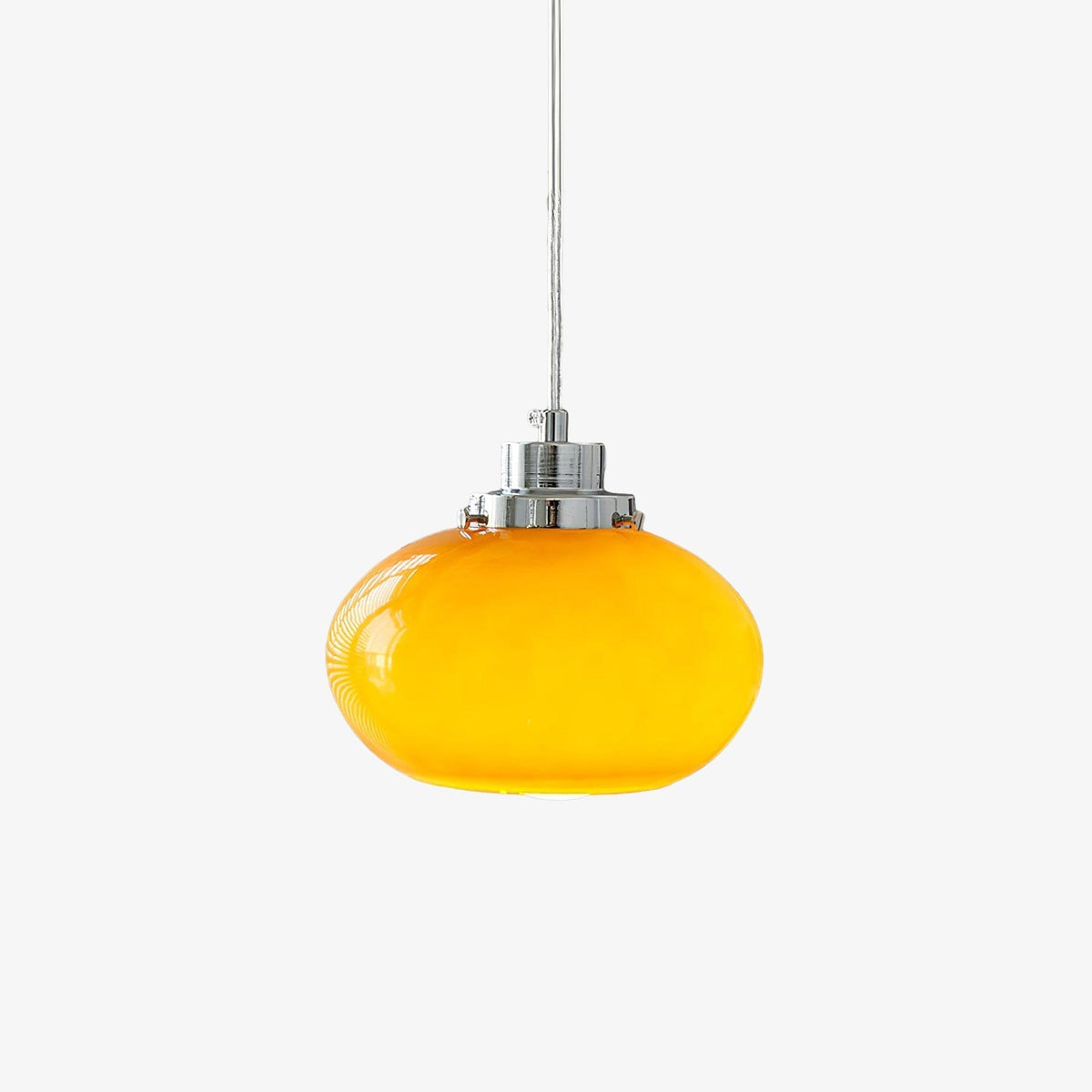 Tavira Retro hanglamp met oranje glas