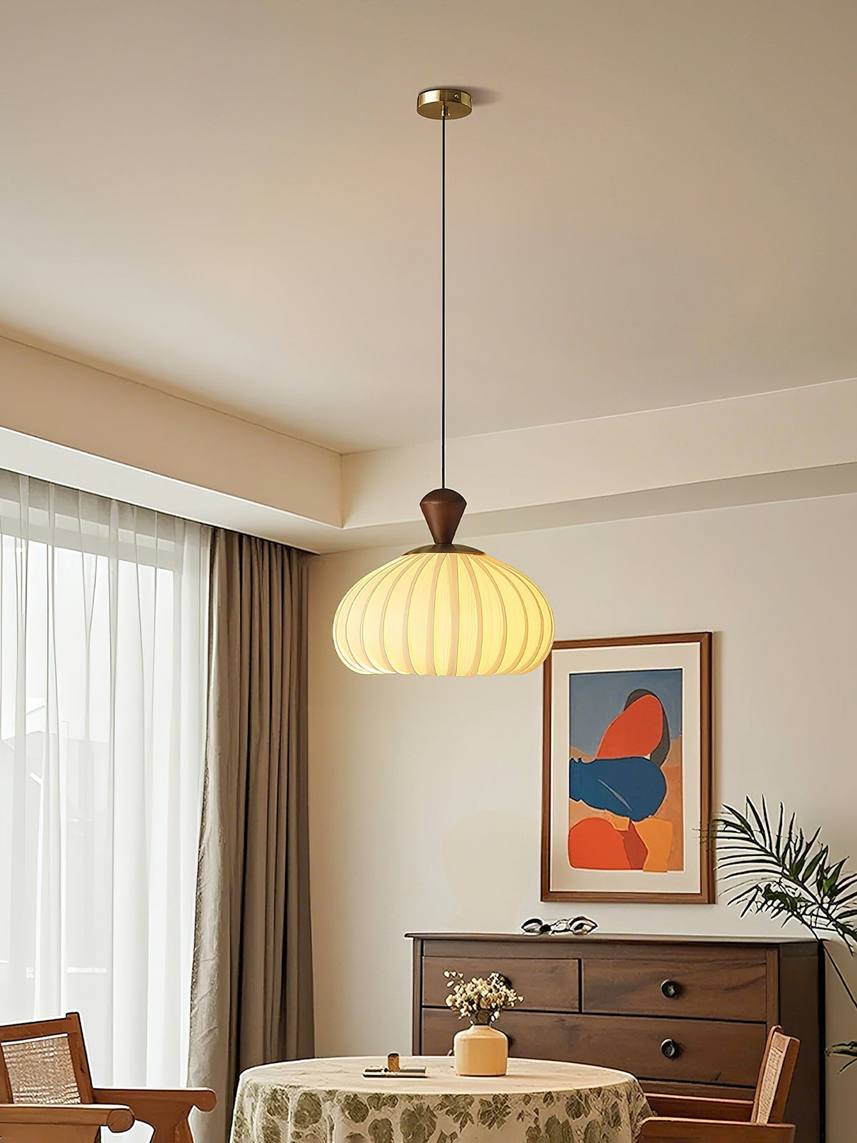 Evaryn geplooide hanglamp