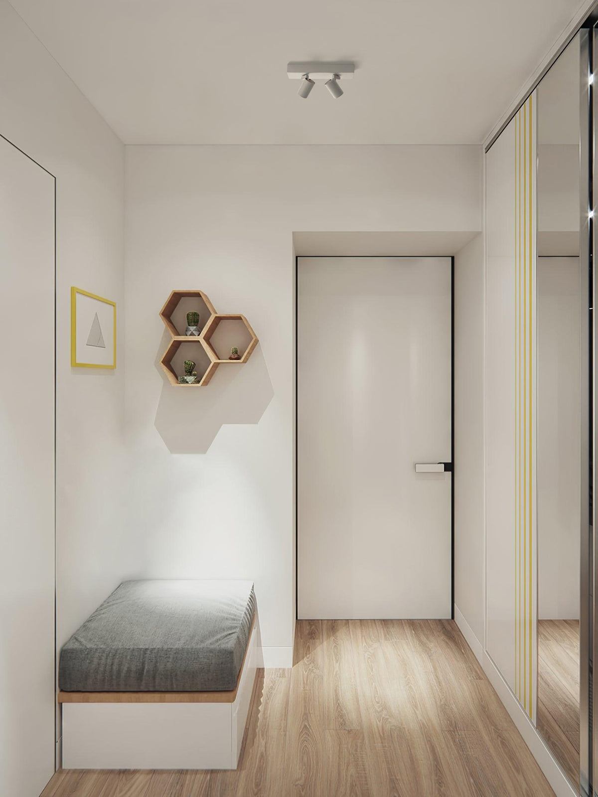 Falis POG-plafondlamp dubbel lineair met verstelbare spots