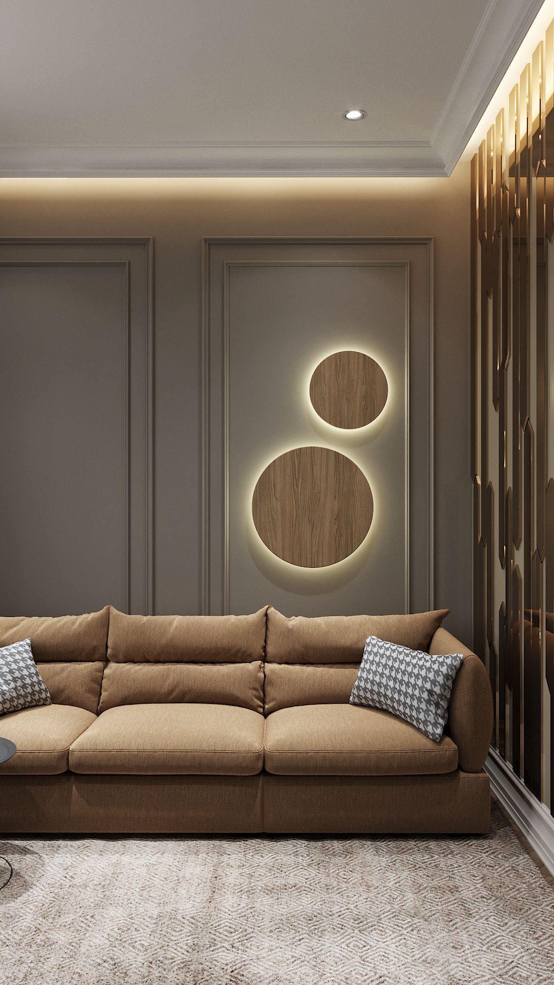 Arelis Geometrische wandlamp met Schijf