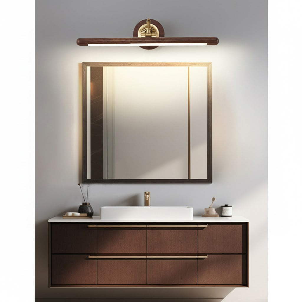 Soreline wandlamp met walnoothout