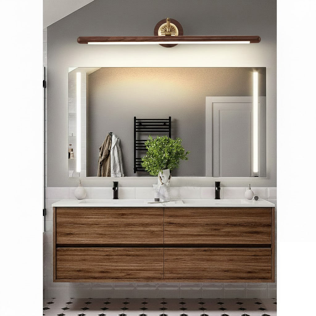 Soreline wandlamp met walnoothout