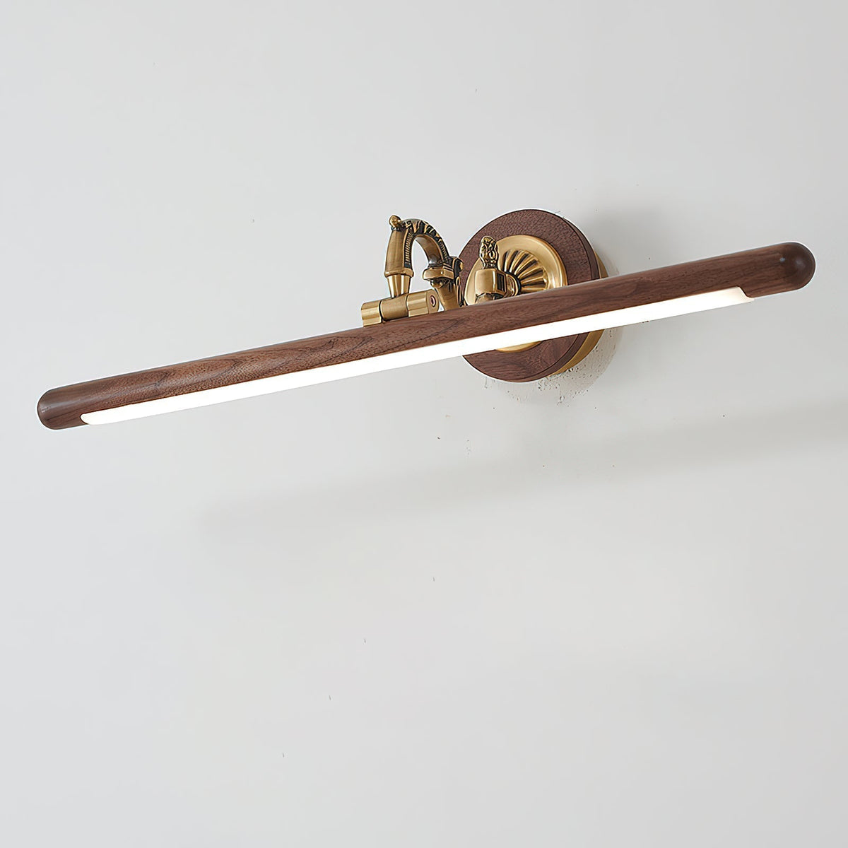 Soreline wandlamp met walnoothout