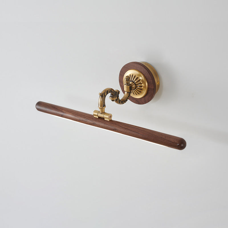 Soreline wandlamp met walnoothout