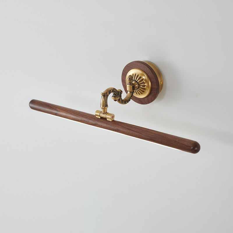 Soreline wandlamp met walnoothout