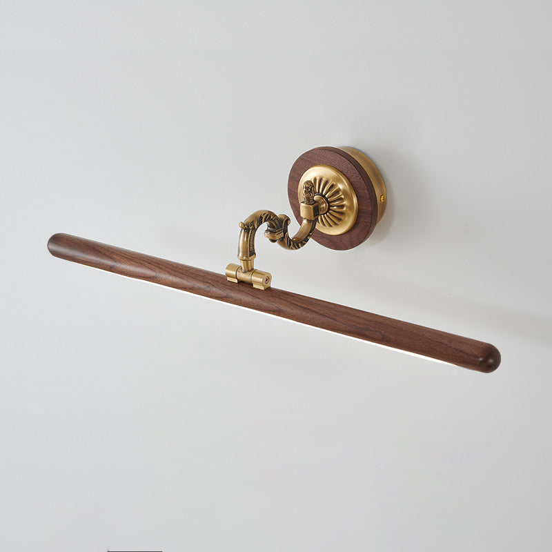 Soreline wandlamp met walnoothout