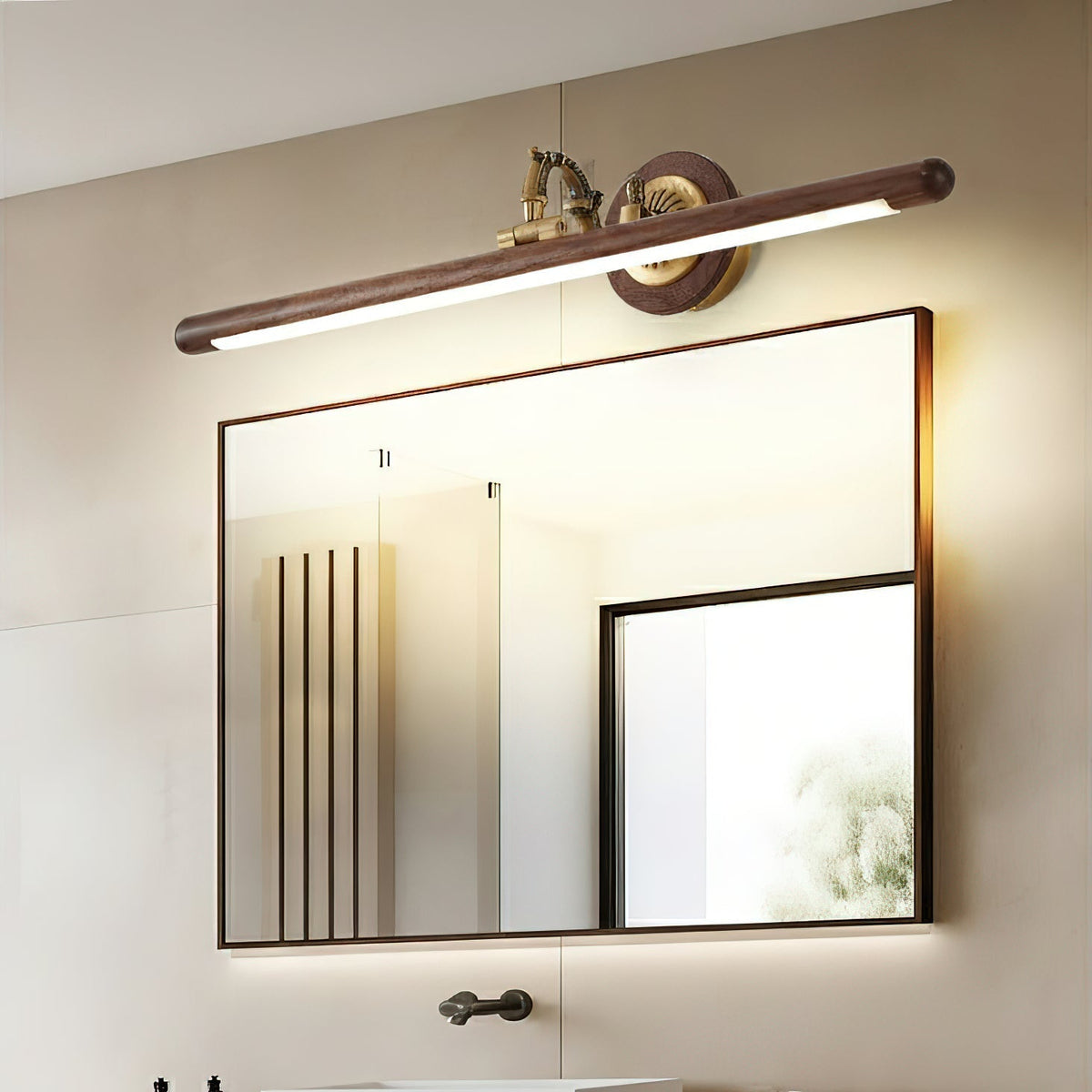Soreline wandlamp met walnoothout