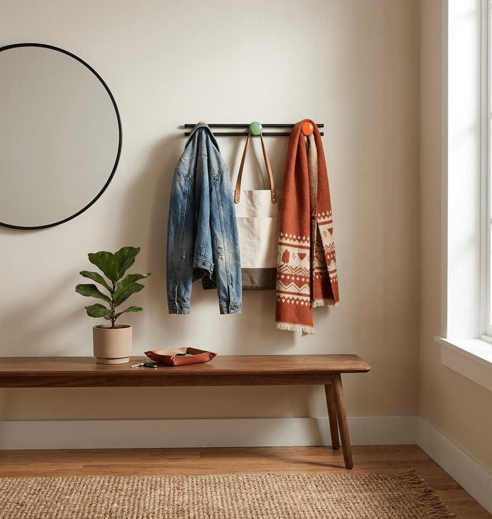 Pallini Wandkledingrek met keramische knoppen