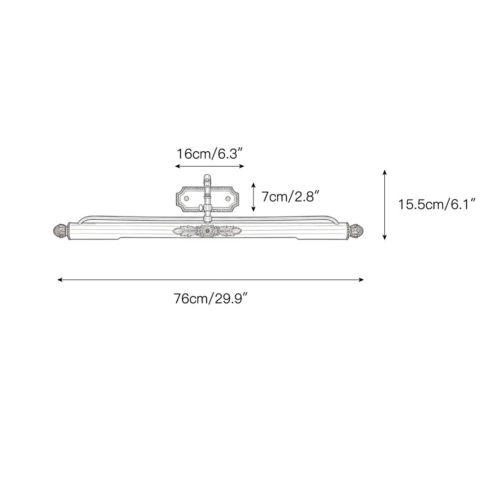 Florentin wandlamp Oudmessing Massief