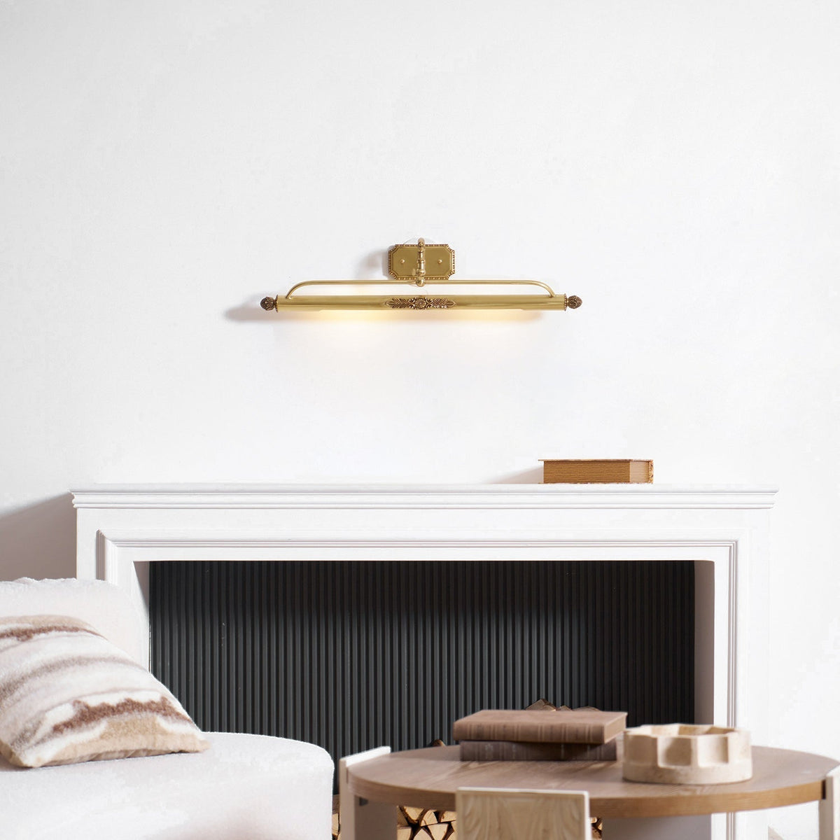 Florentin wandlamp Oudmessing Massief